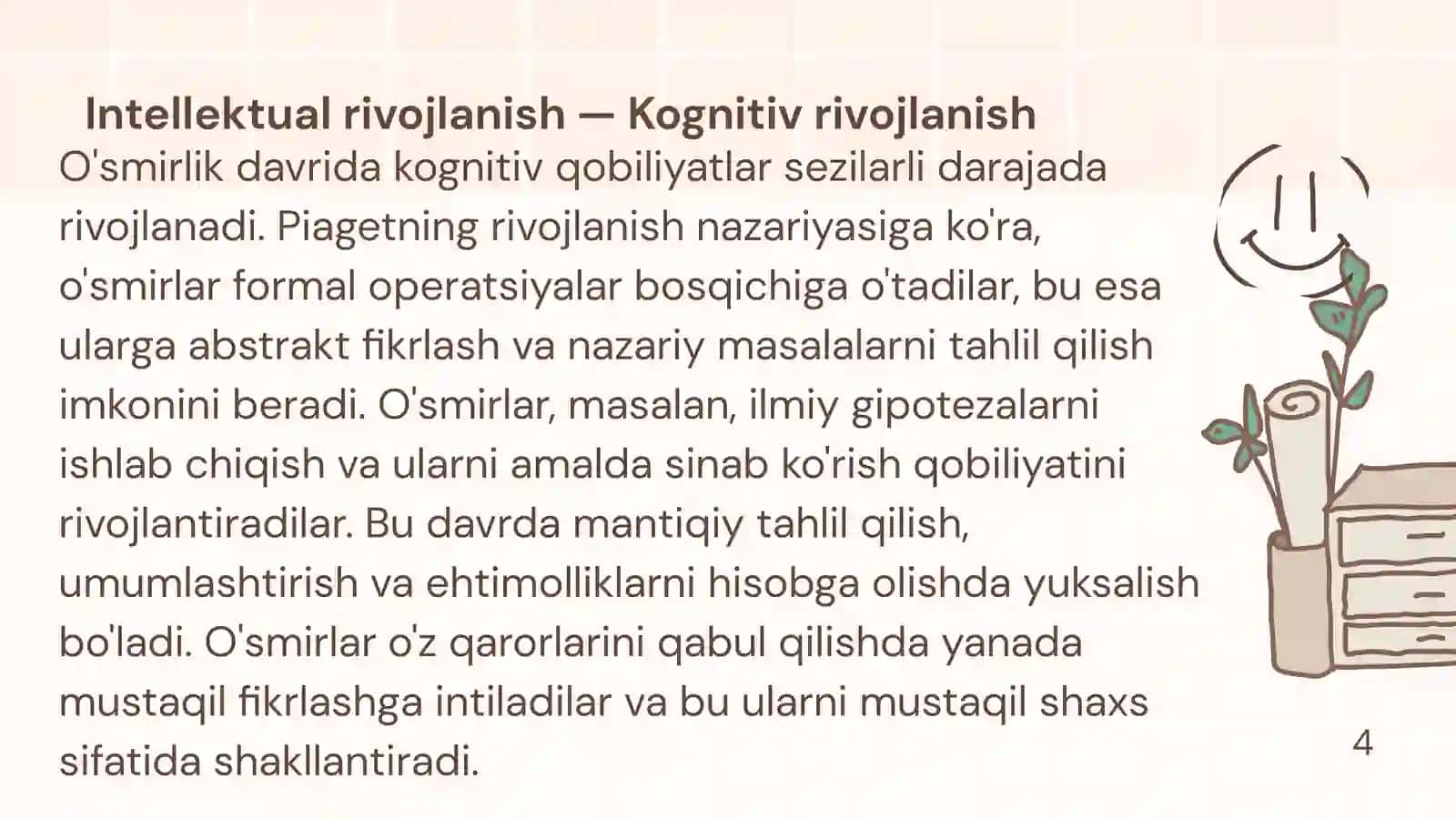 O'smirlarda intellektual  va emotsional xususiyatlarning  rivojlanishi 4