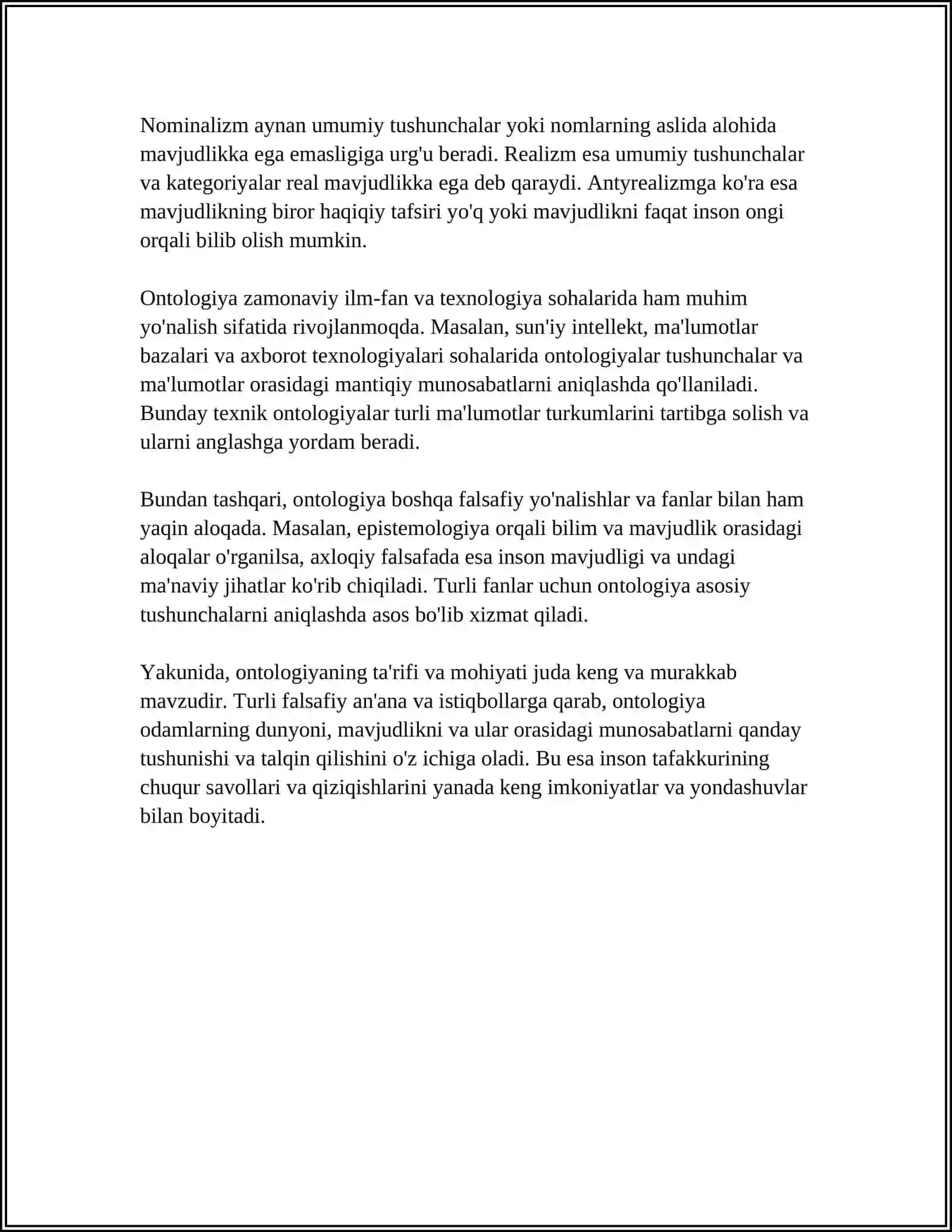 Ontologiyani tushunish 4