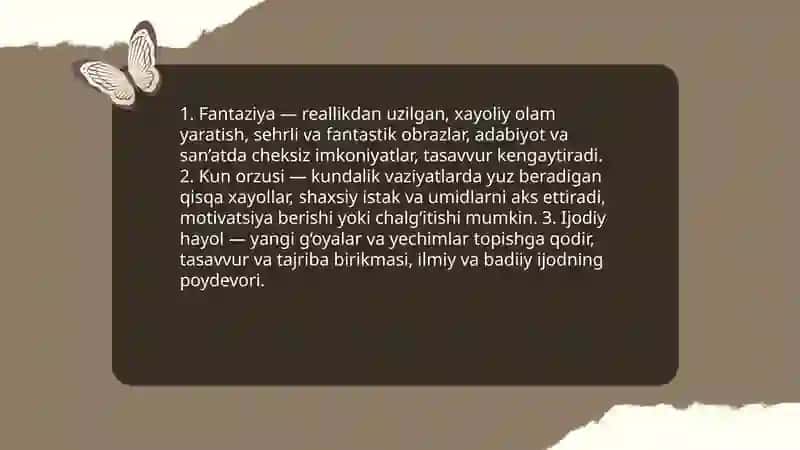 Hayol haqida tushuncha 4