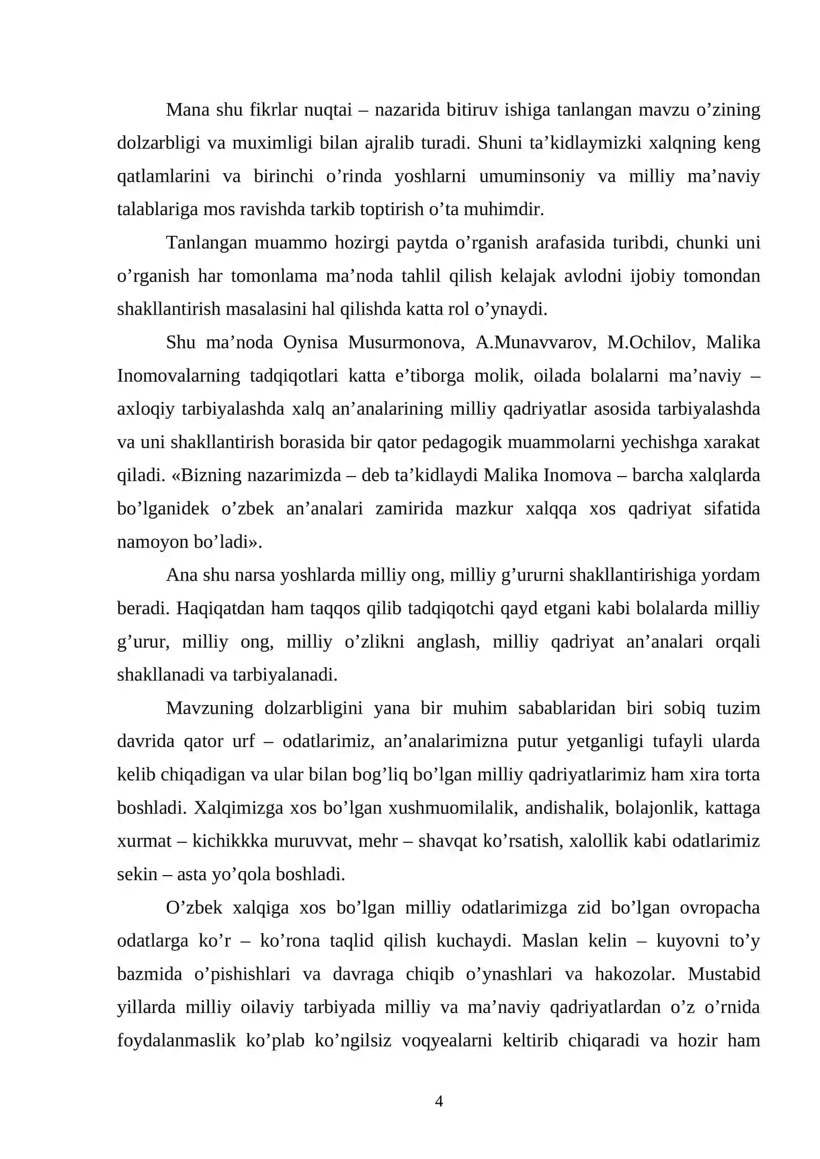 Oilada bola tarbiyasi 4