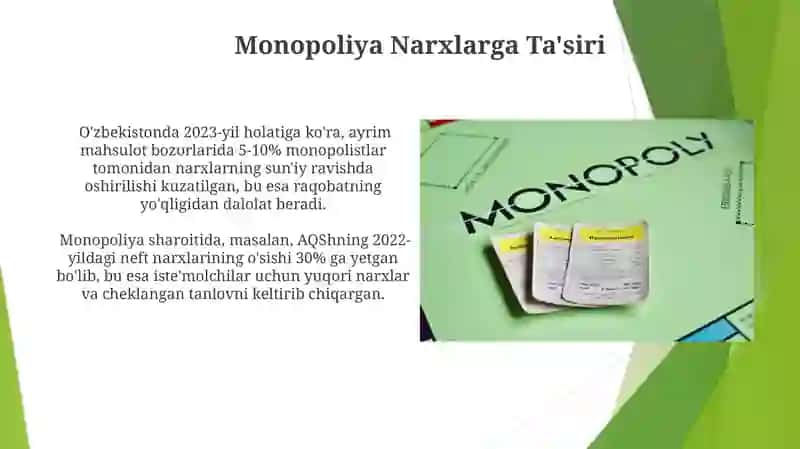 Monopoliya va Monopsoniya 4