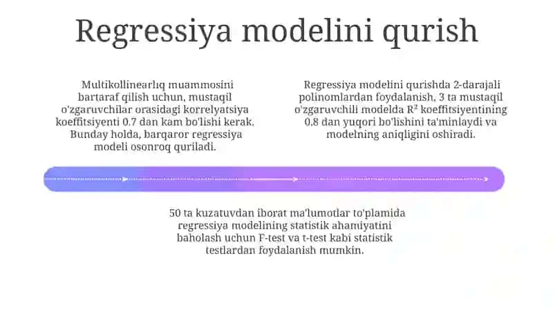 Ko'p Omilli Statistik Rejessiya Modellari 4