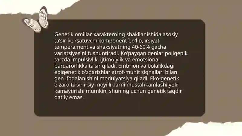 Xarakterning shakllanishi 4