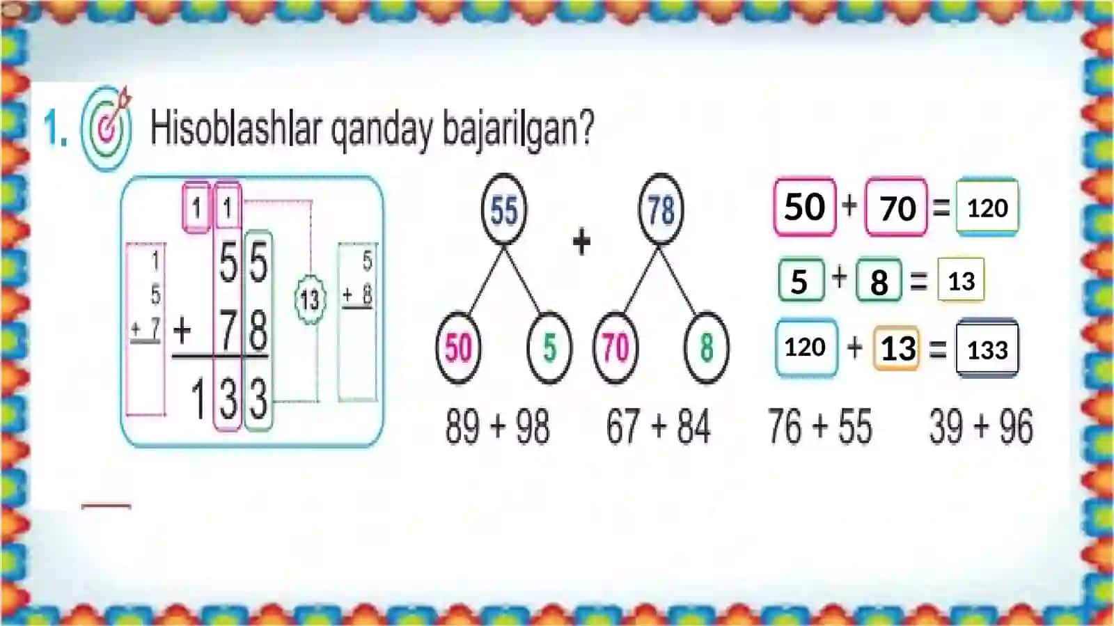1000 ichida sonlarni qo'shish usullari 4