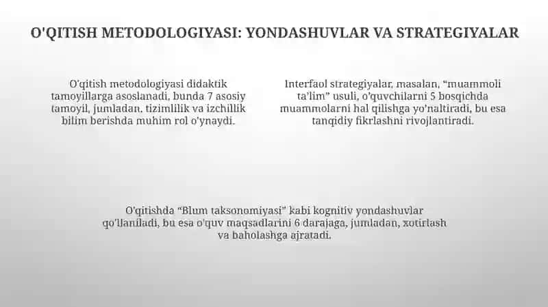 Taʼlim usullari, metod va vositalari 4