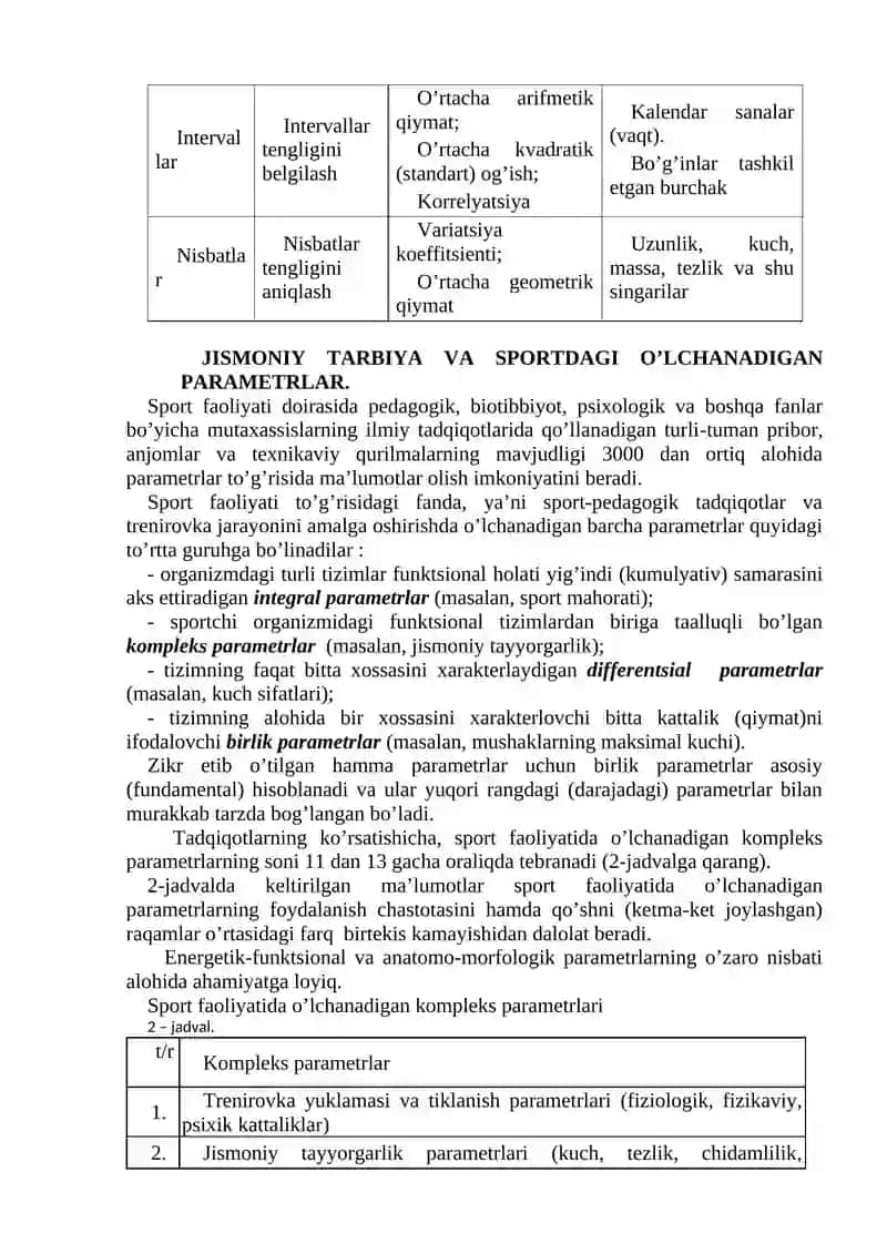 O’LCHASH NAZARIYASI ASOSLARI 4