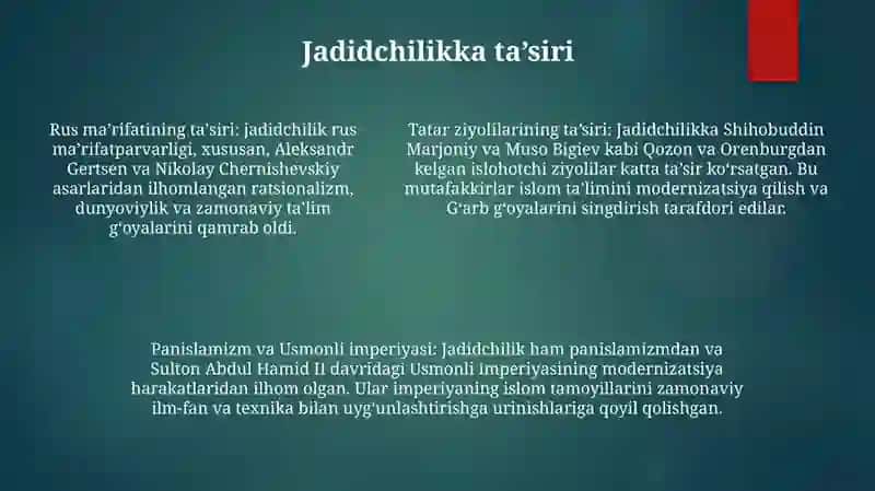 Jadidlarning GʻOyaviy Asoslari Va Yutuqlari 4