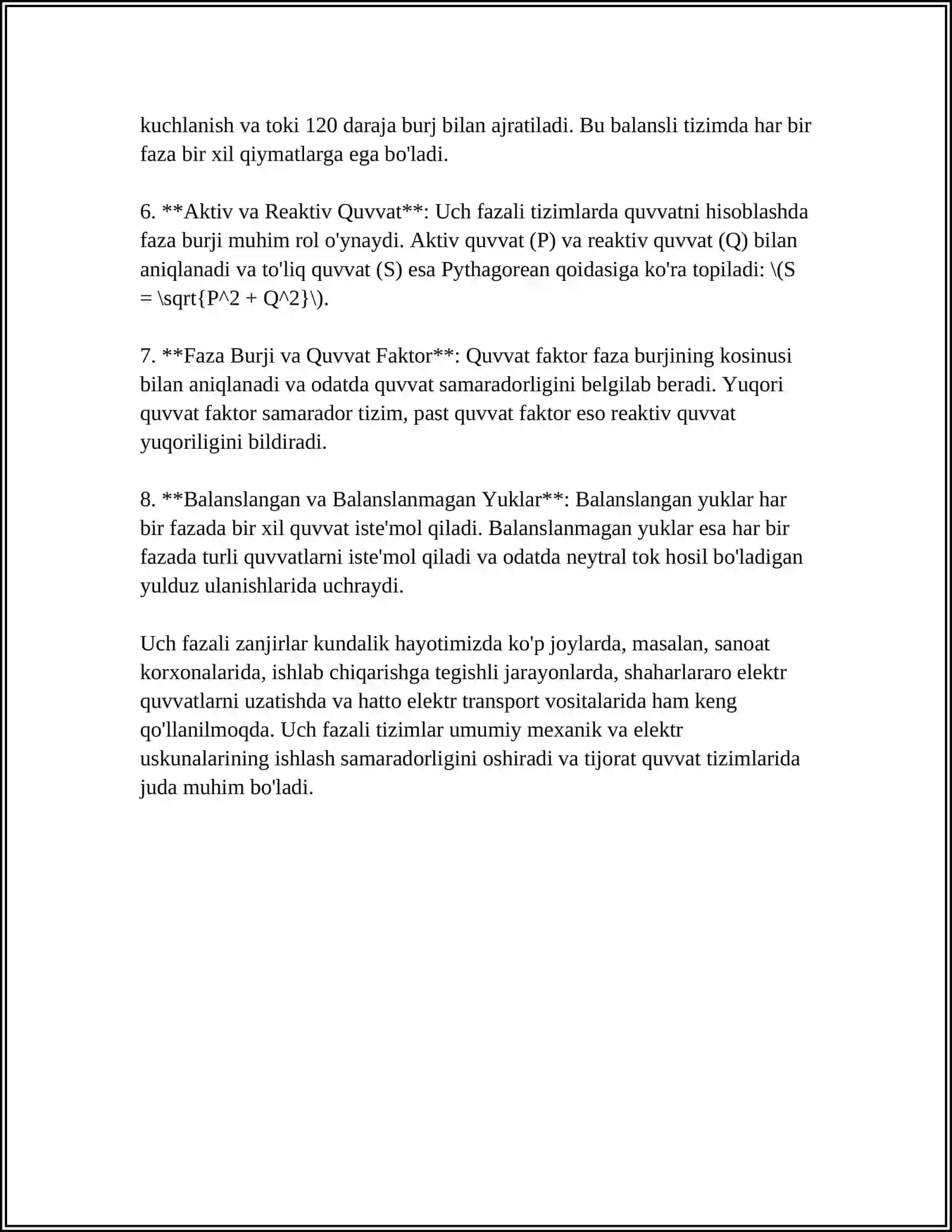 UCH FAZALI ZANJIRLAR 4