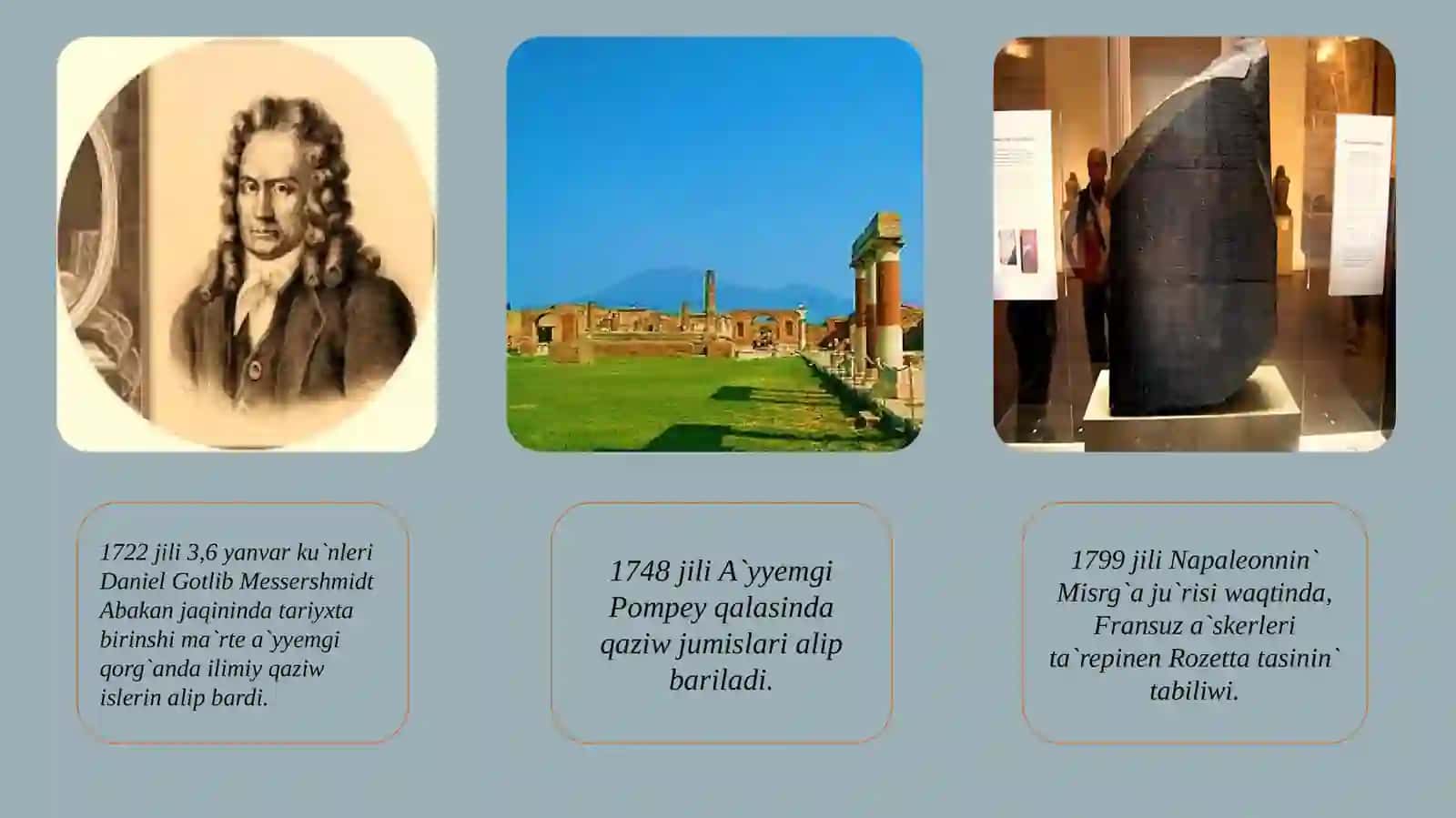 QMU Tariyx, Arxeolgiya qa`niygeligi 3 kurs 4