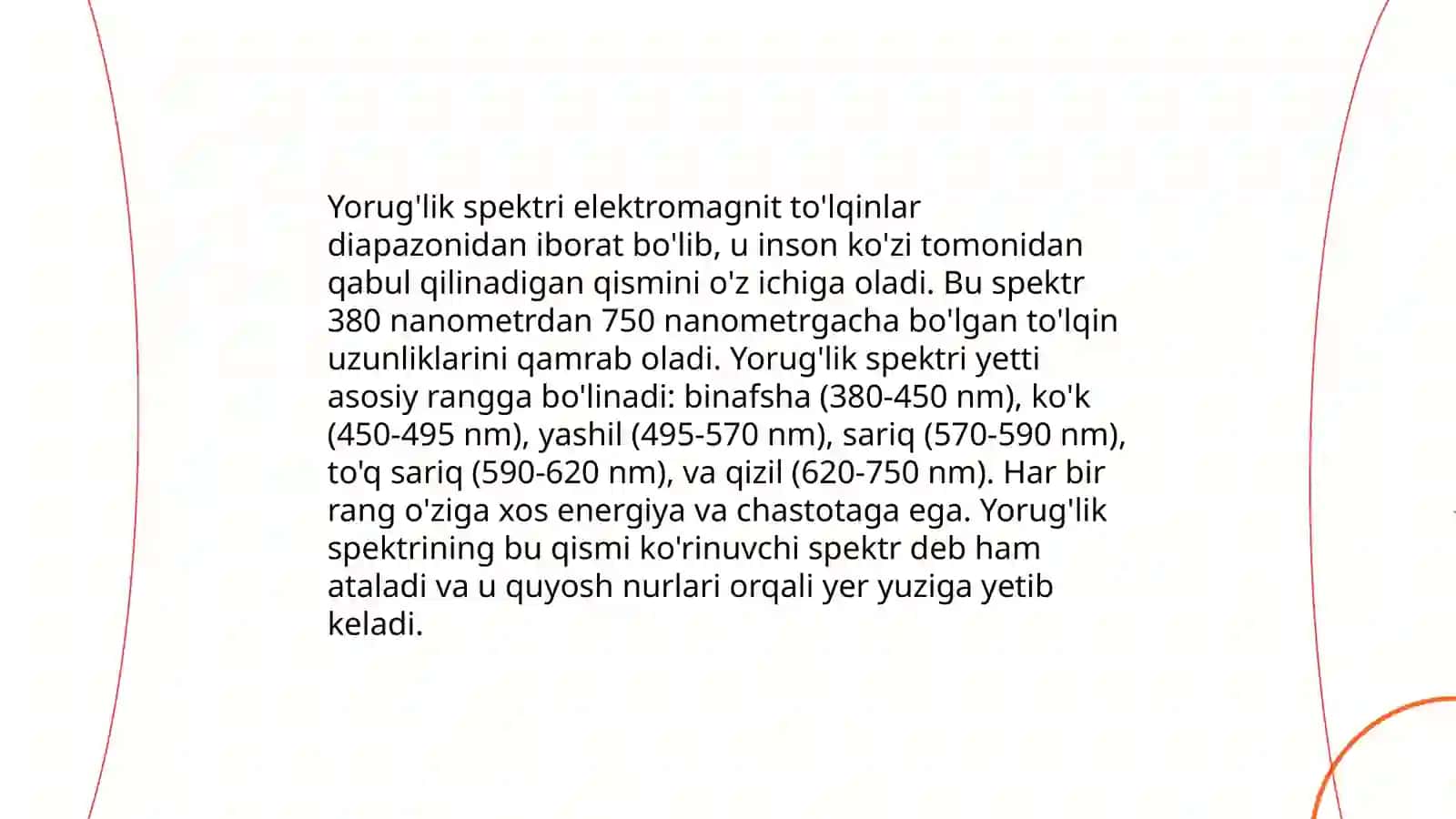 Yorugʻlik nurining tanlanib yutilish hodisasi 4