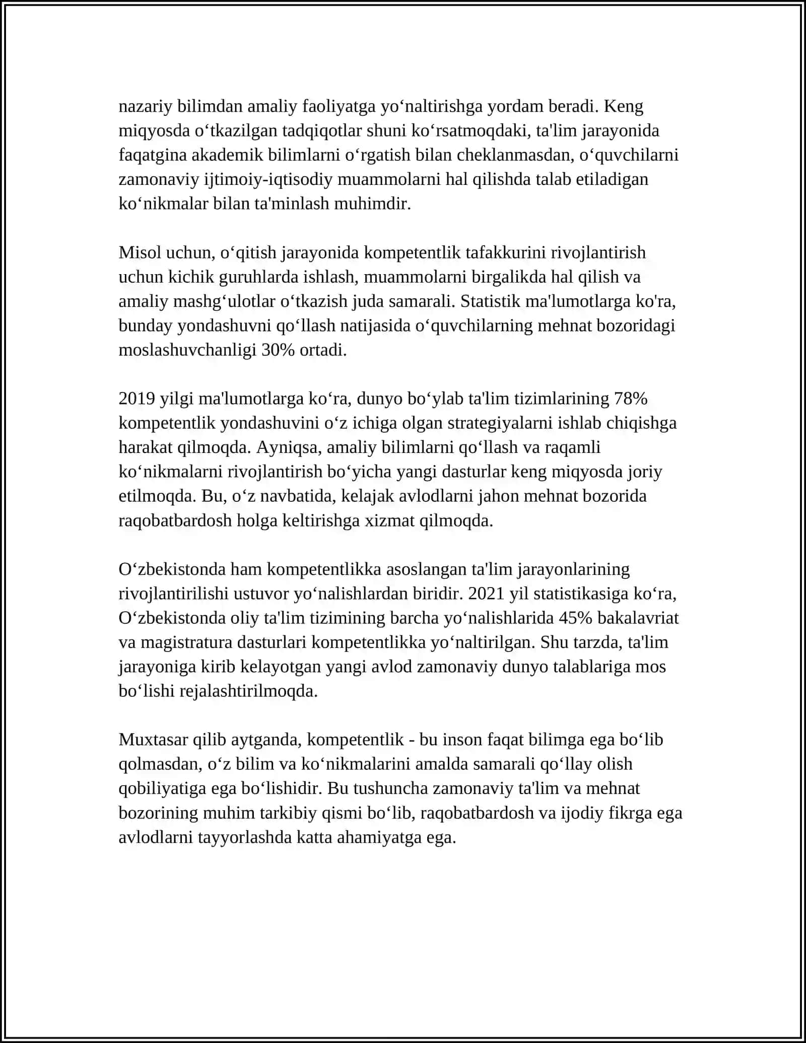 METODIK KOMPITENTLIK VA UNING ASOSIY XUSUSIYATI 4
