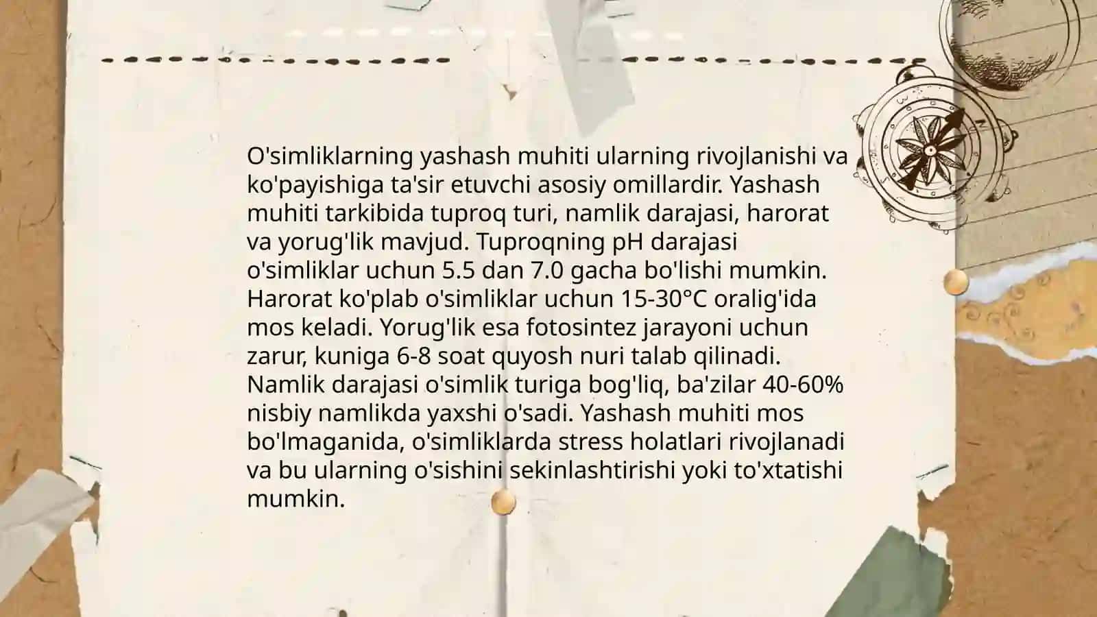 O'simlik dunyosi va hayot tarzi 4