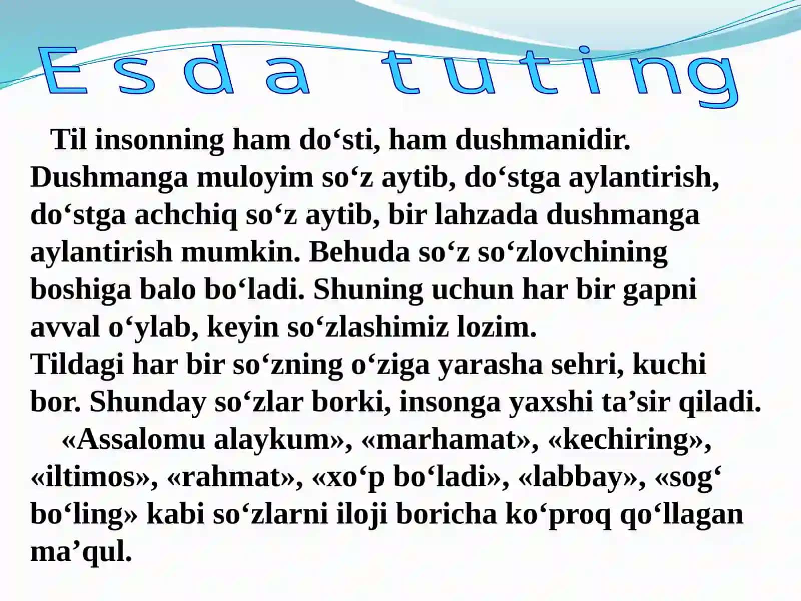 Sehrli so'zlar lug'ati 4