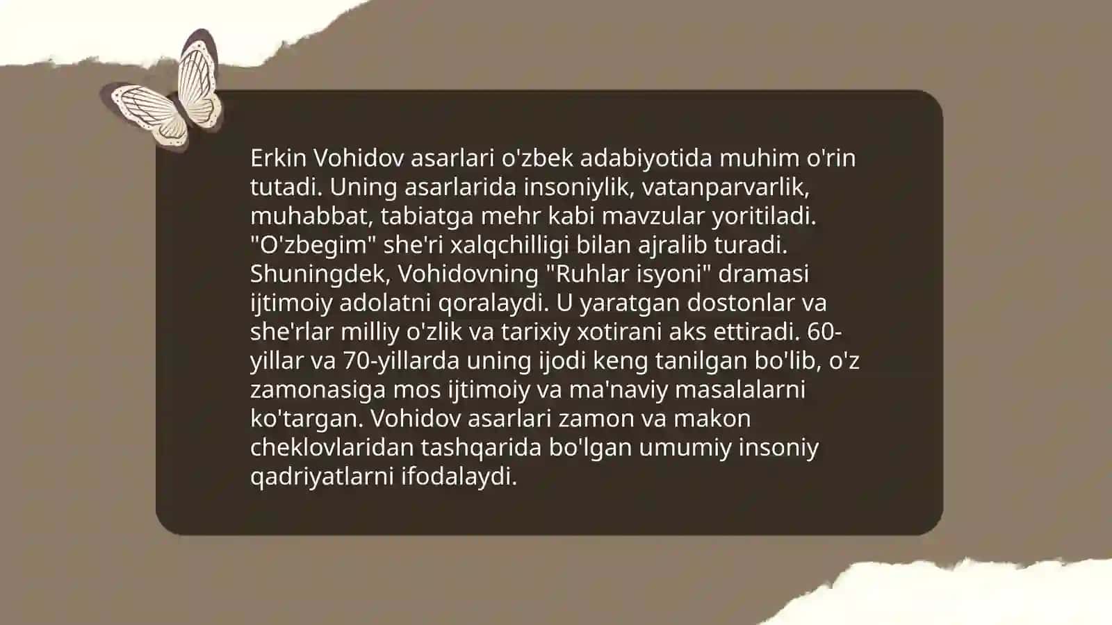 Erkin Vohidov asarlarini ifodali oʻqish 4