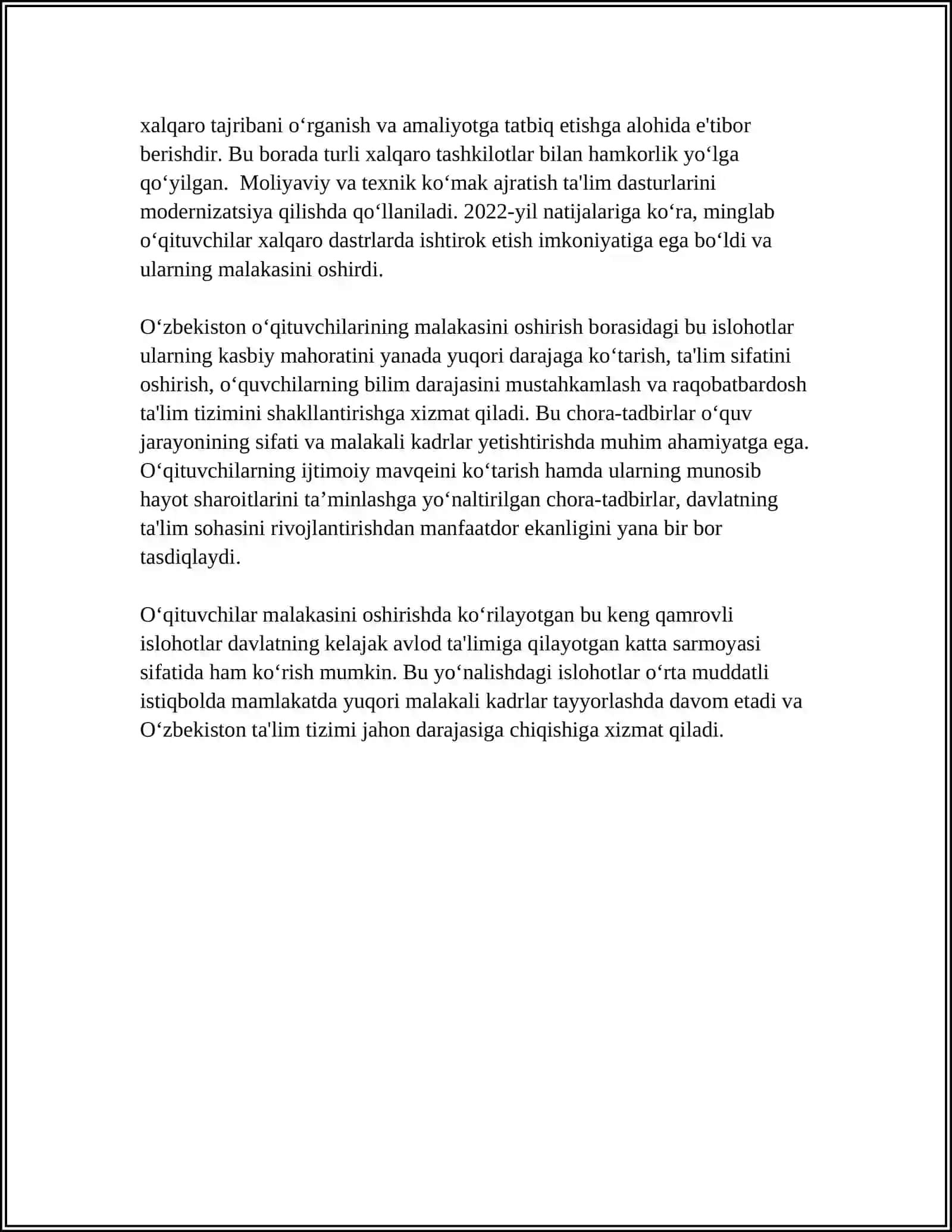 TALIM TIZIMISAGI OʻZGARISHLAR 4
