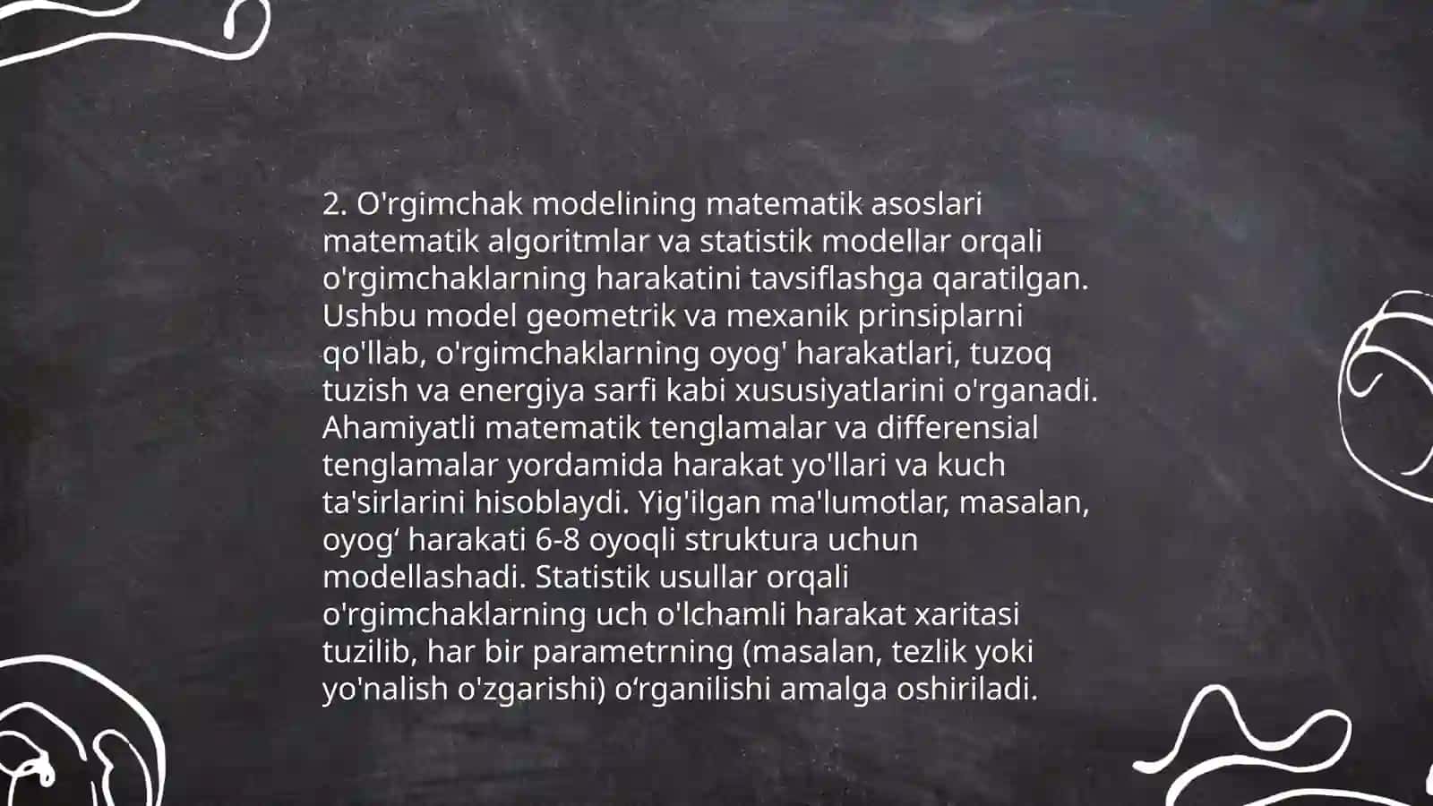 Bozor o'rgimchak modeli 4