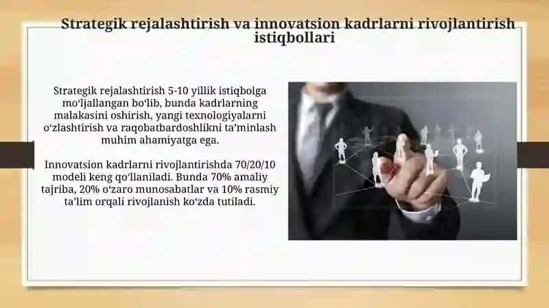 Innovatsion sohada kadrlarni boshqarish mexanizmi 4