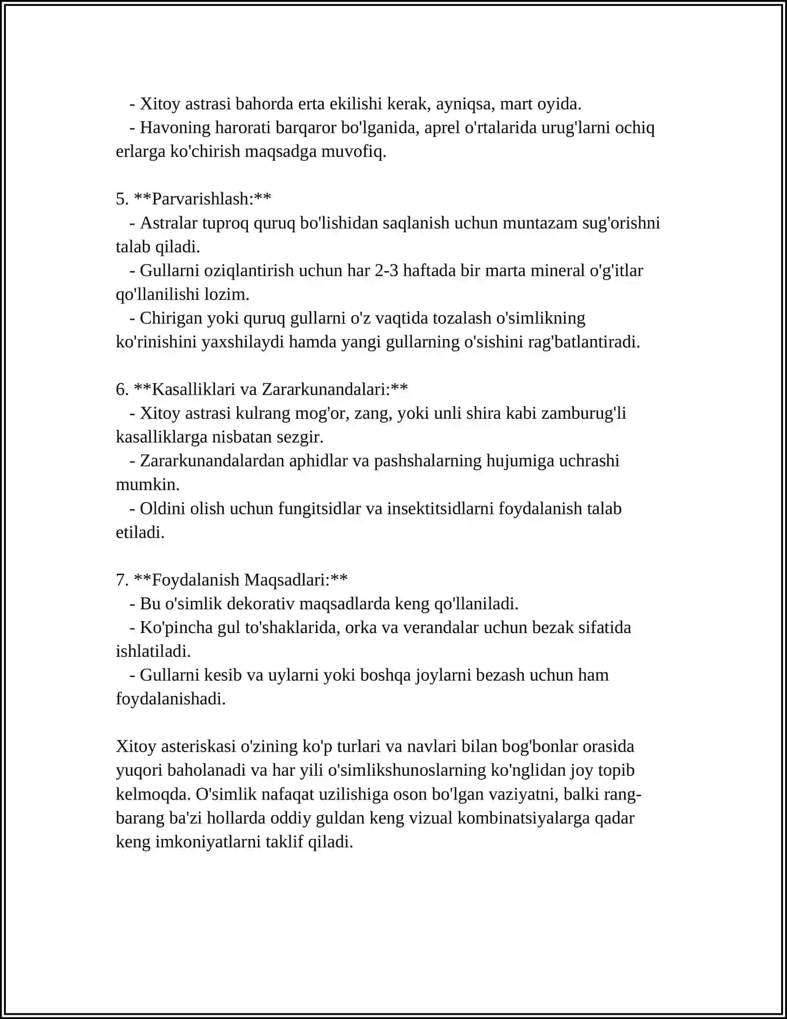 XITOY ASTRASI GULINING BIOEKOLOGIK XUSUSIYATI 4