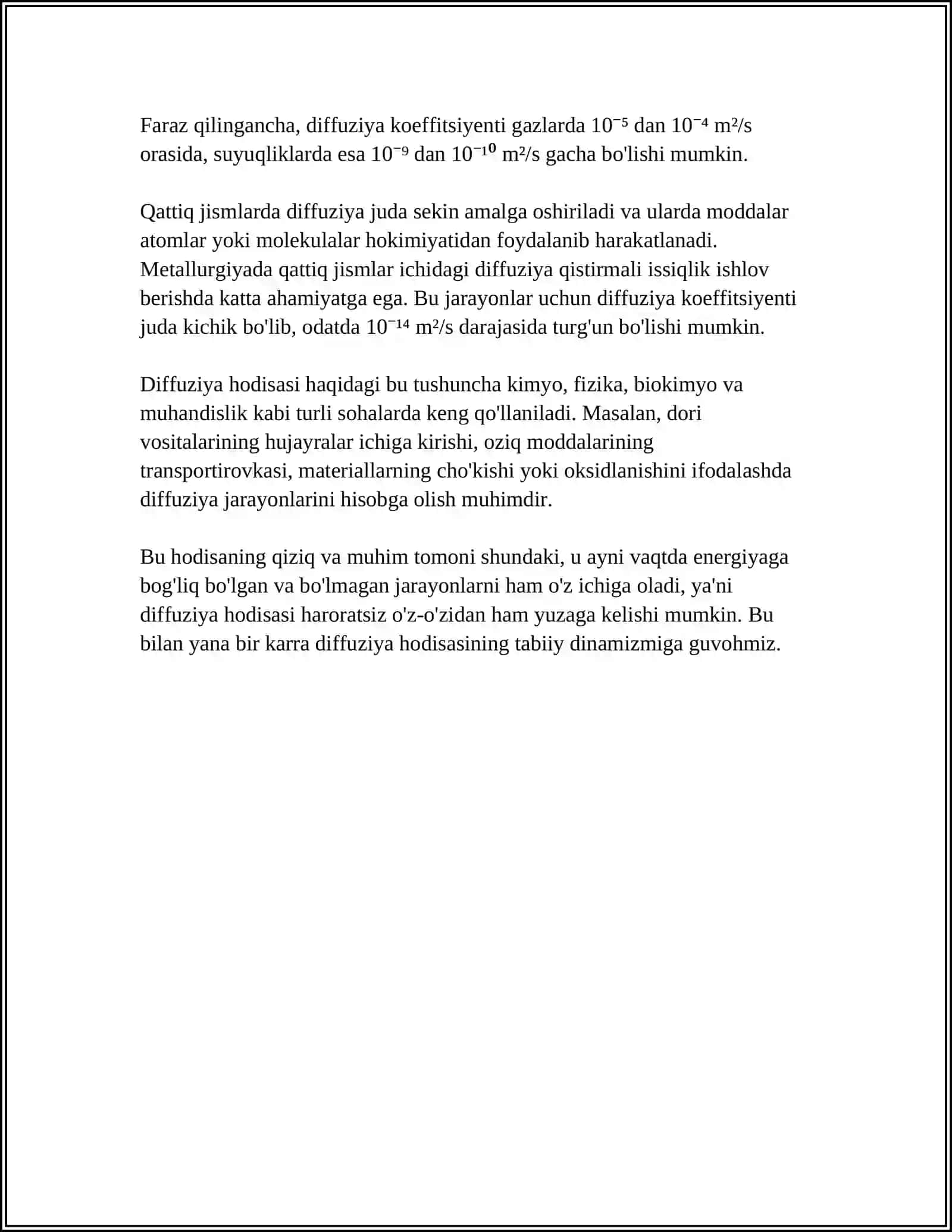 QATTIQ JISMLARDA DIFFUZIYA HODISALARI 4