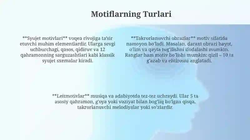 Motivlar va ularning turlari 4
