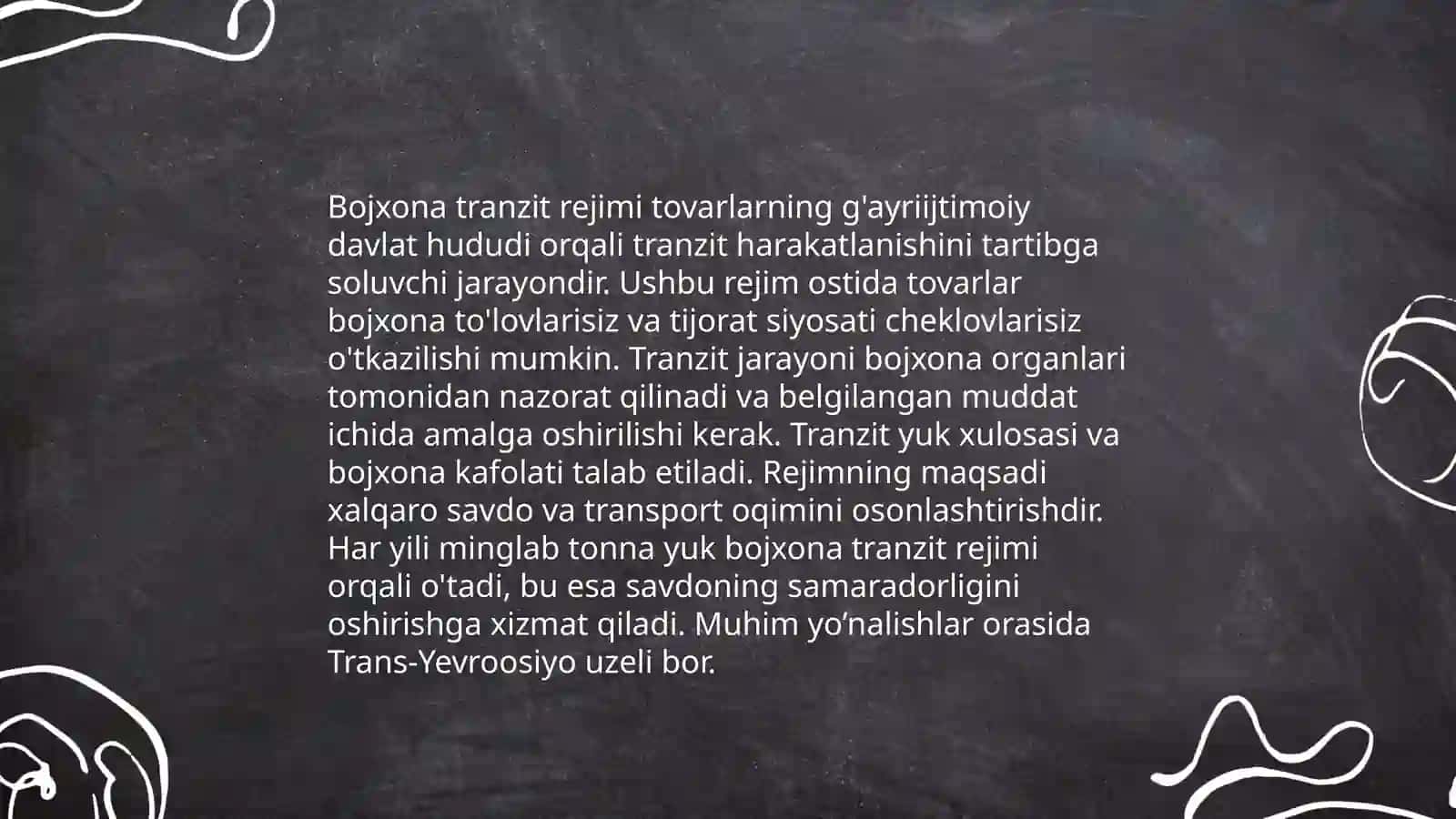 Bojxona rejimlari va ularning turlari 4