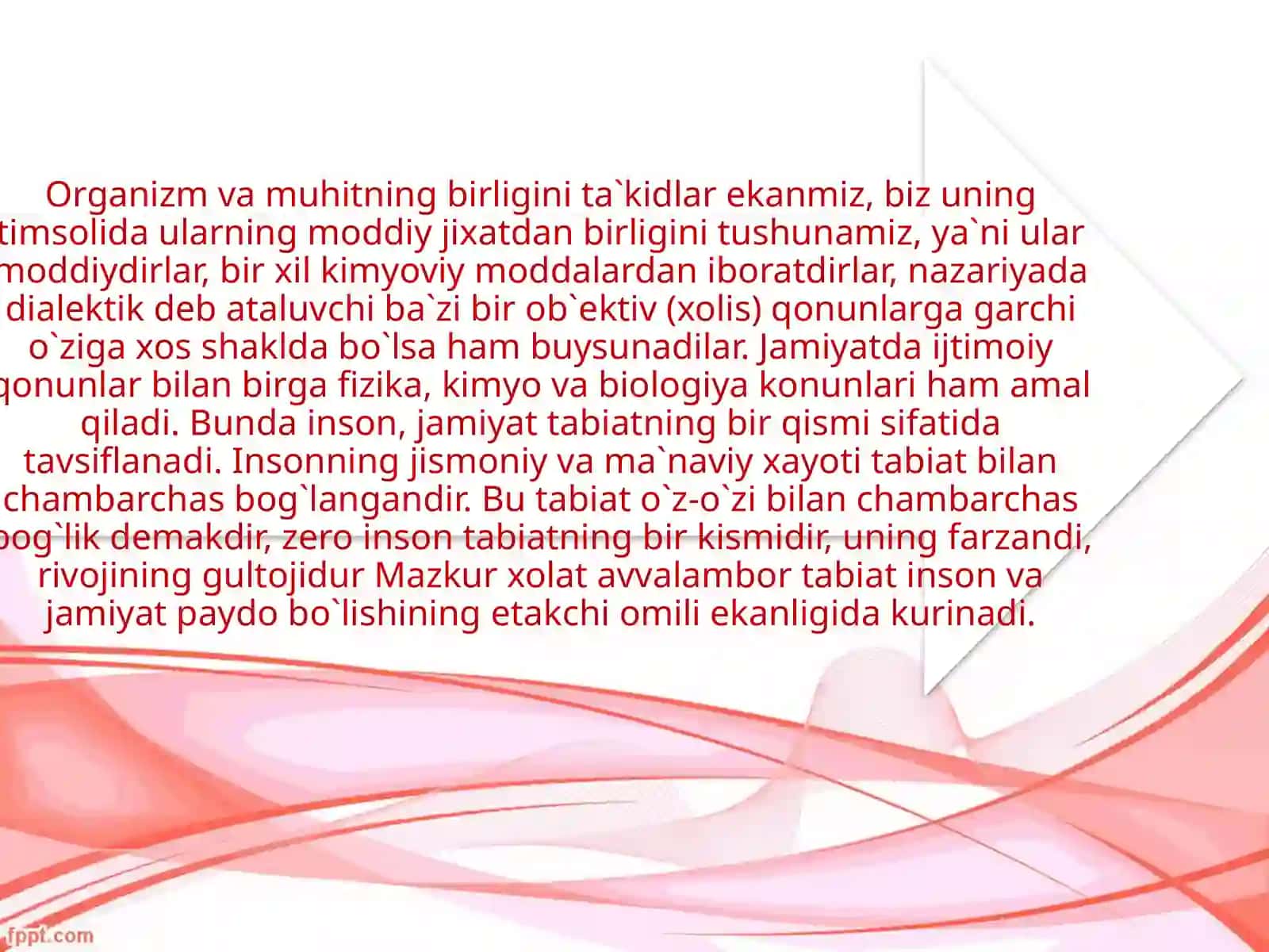 ORGANIZM VA MUHIT 4