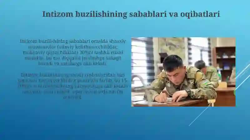 Xarbiy intizomni mustahkamlash borasidagi tarbiyaviy ishlar 4