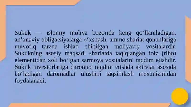 Sukuk. Jahon Sukuk bozori. 4