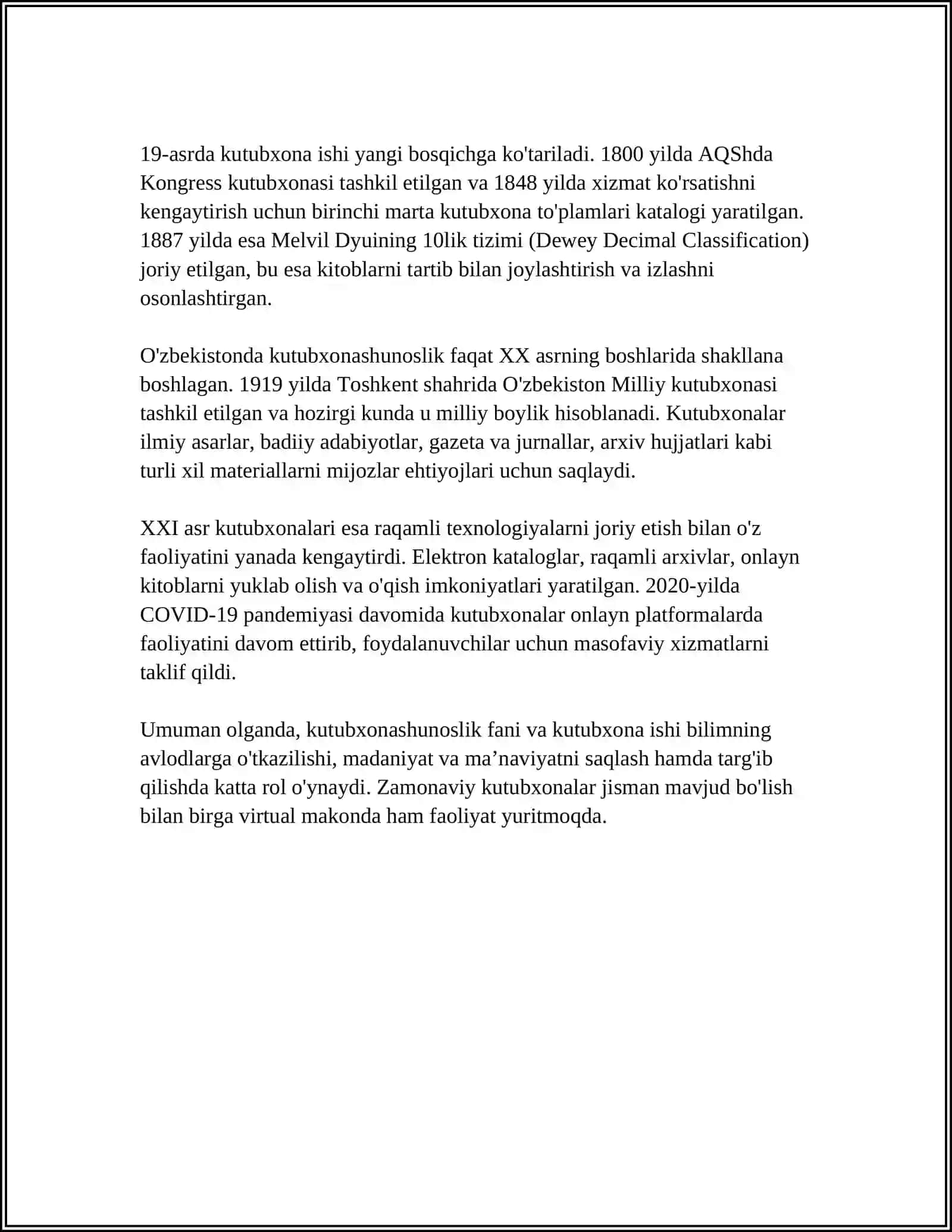 KUTUBXONASHUNOSLIK FANING METODOLOGYASI 4