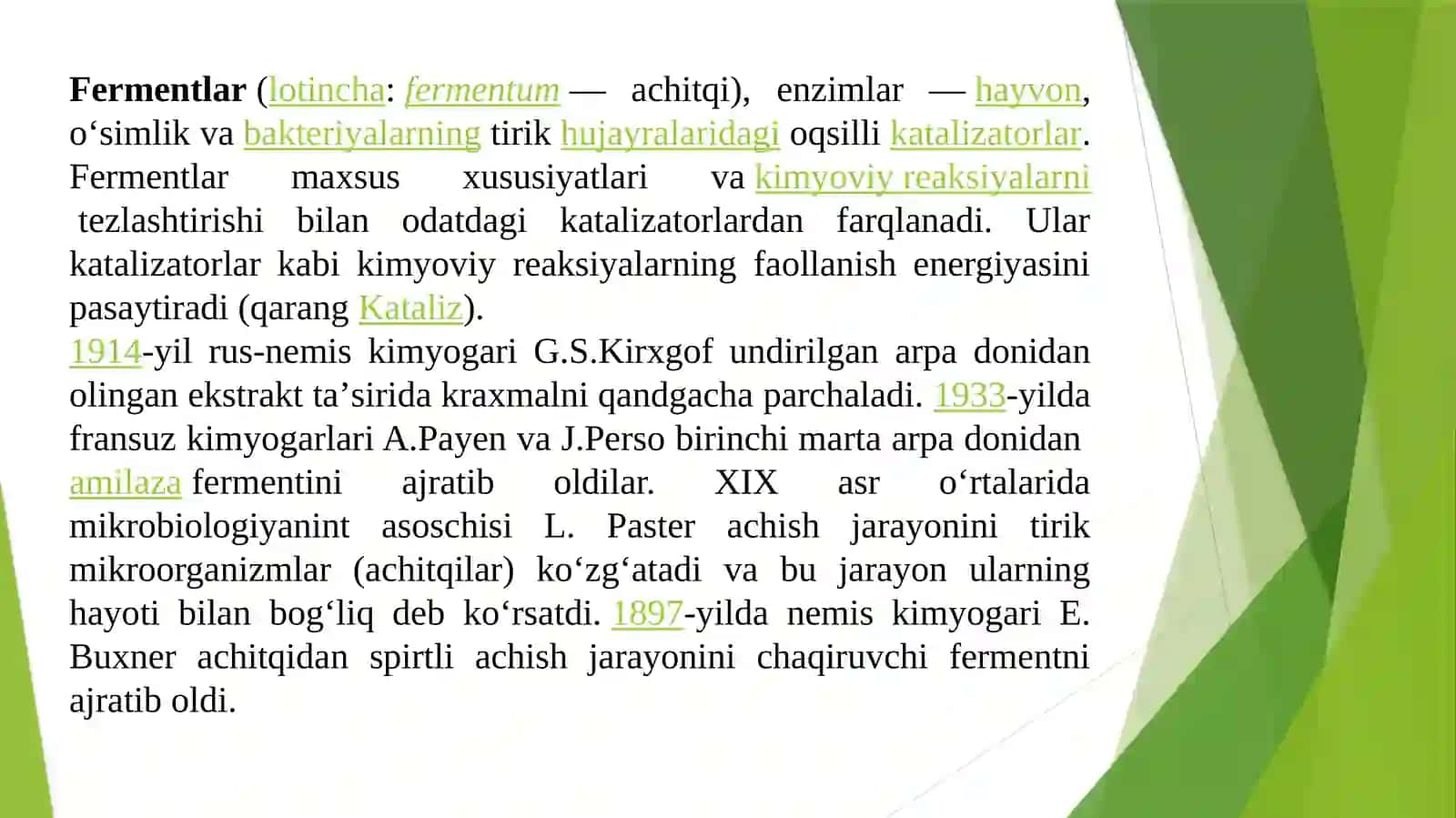FERMENTLARNING UMUMIY TASNIFI 4