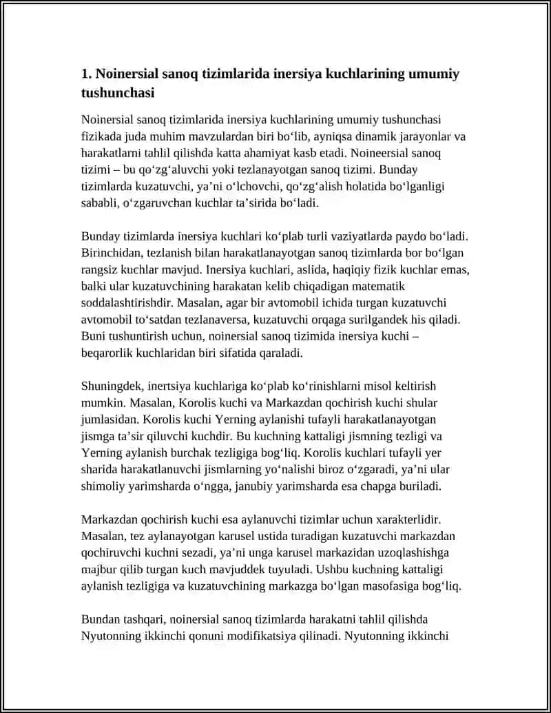 NOINERSIAL SANOQ TIZIMLARIDAGI INERSIYA KUCHLARI 4