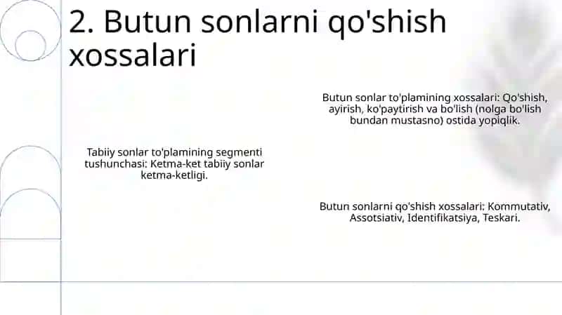 Tabiiy Sonlarning Segmentlari 4