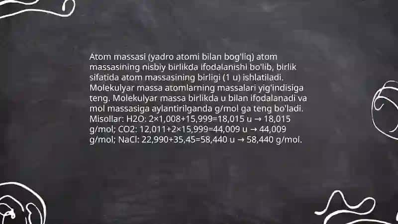 Kimyoning asasiy tushunchalariga oid hisoblashlar 4