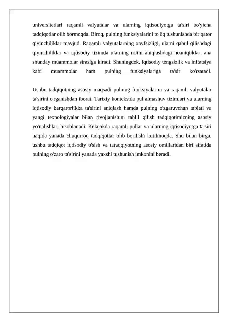 Pulning funksiyalari ularning ko'rinishi 4