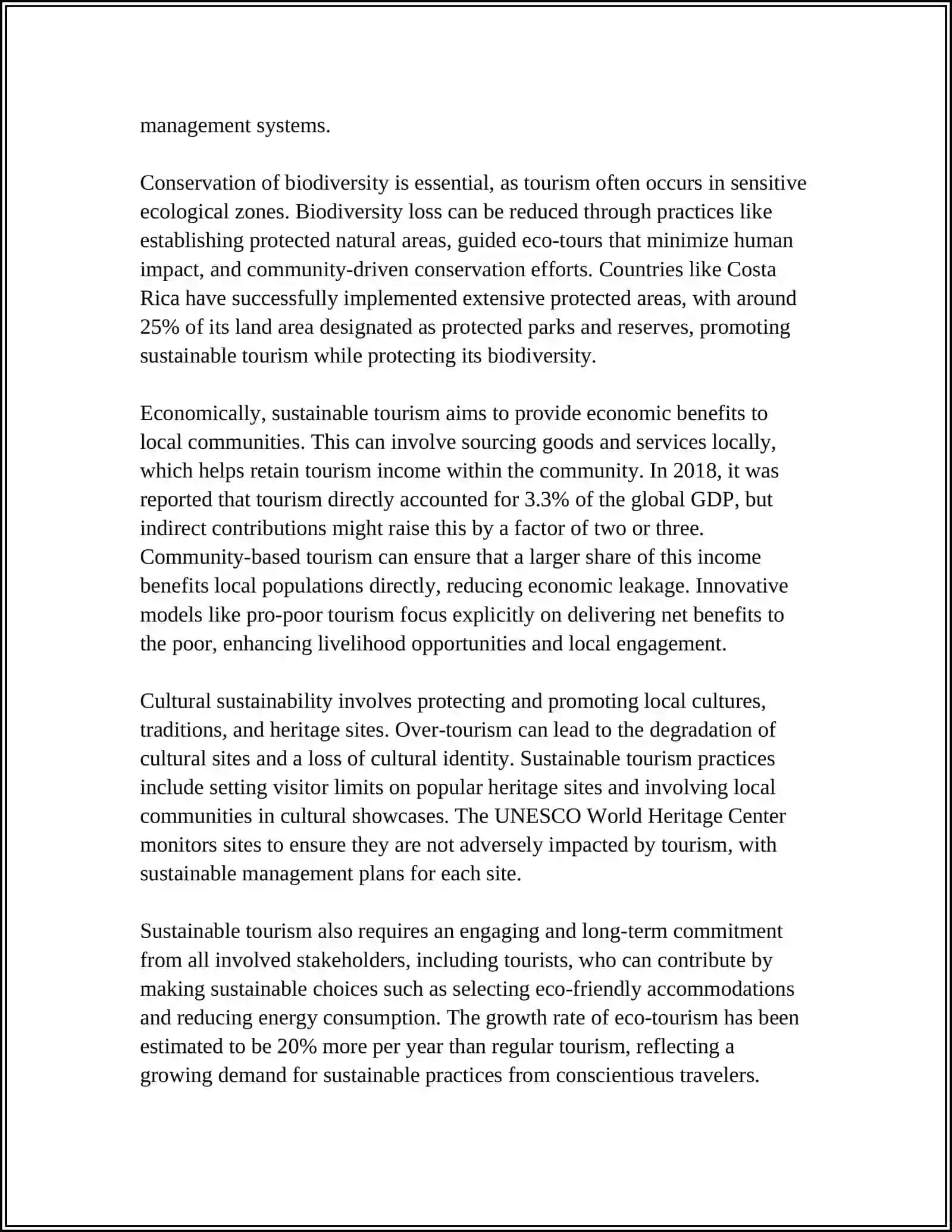 Sustainable Tourism Practices 4