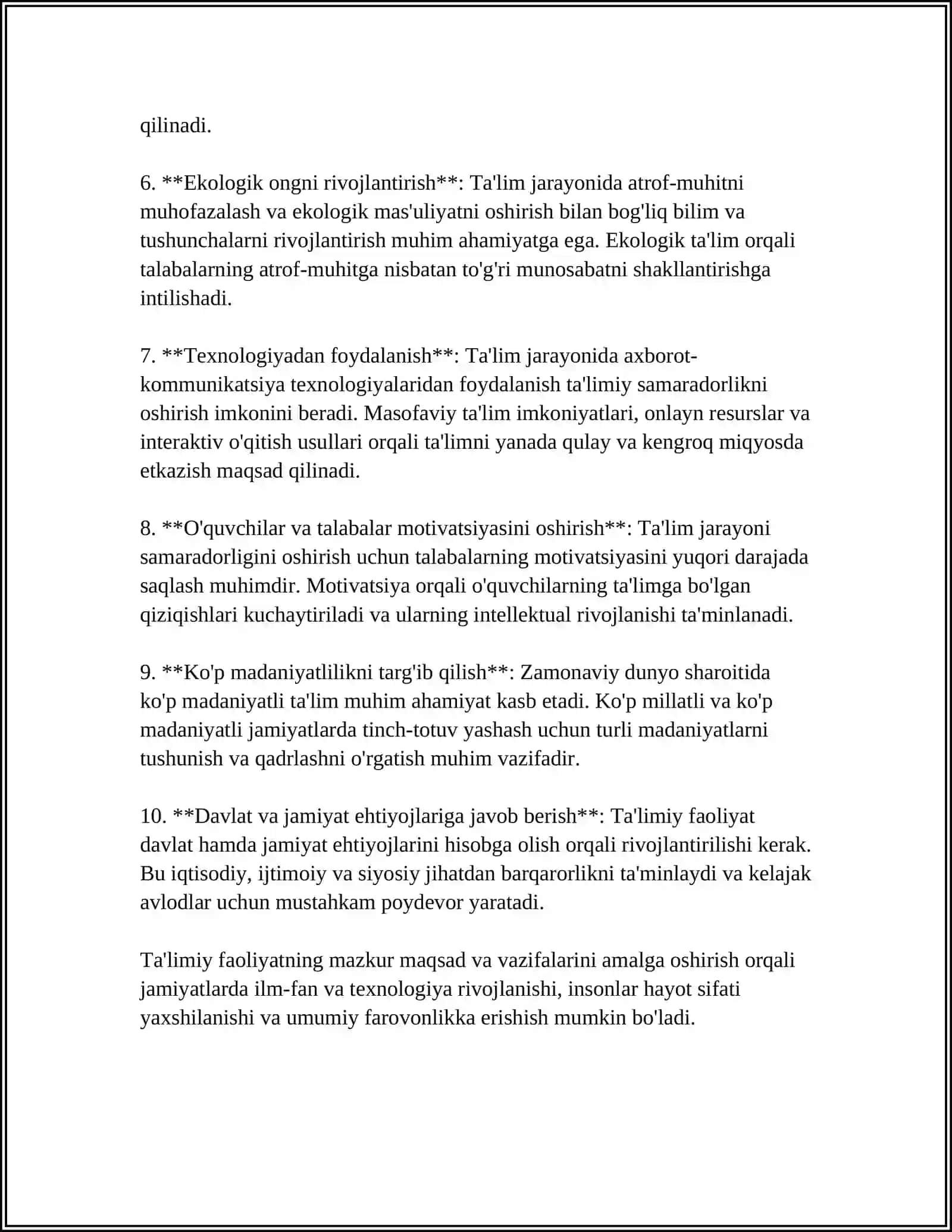 TIL VA NUTQ MARKAZIDA TAʼLIMIY FAOLIYATNI TASHKIL ETISH METODIKASI 4