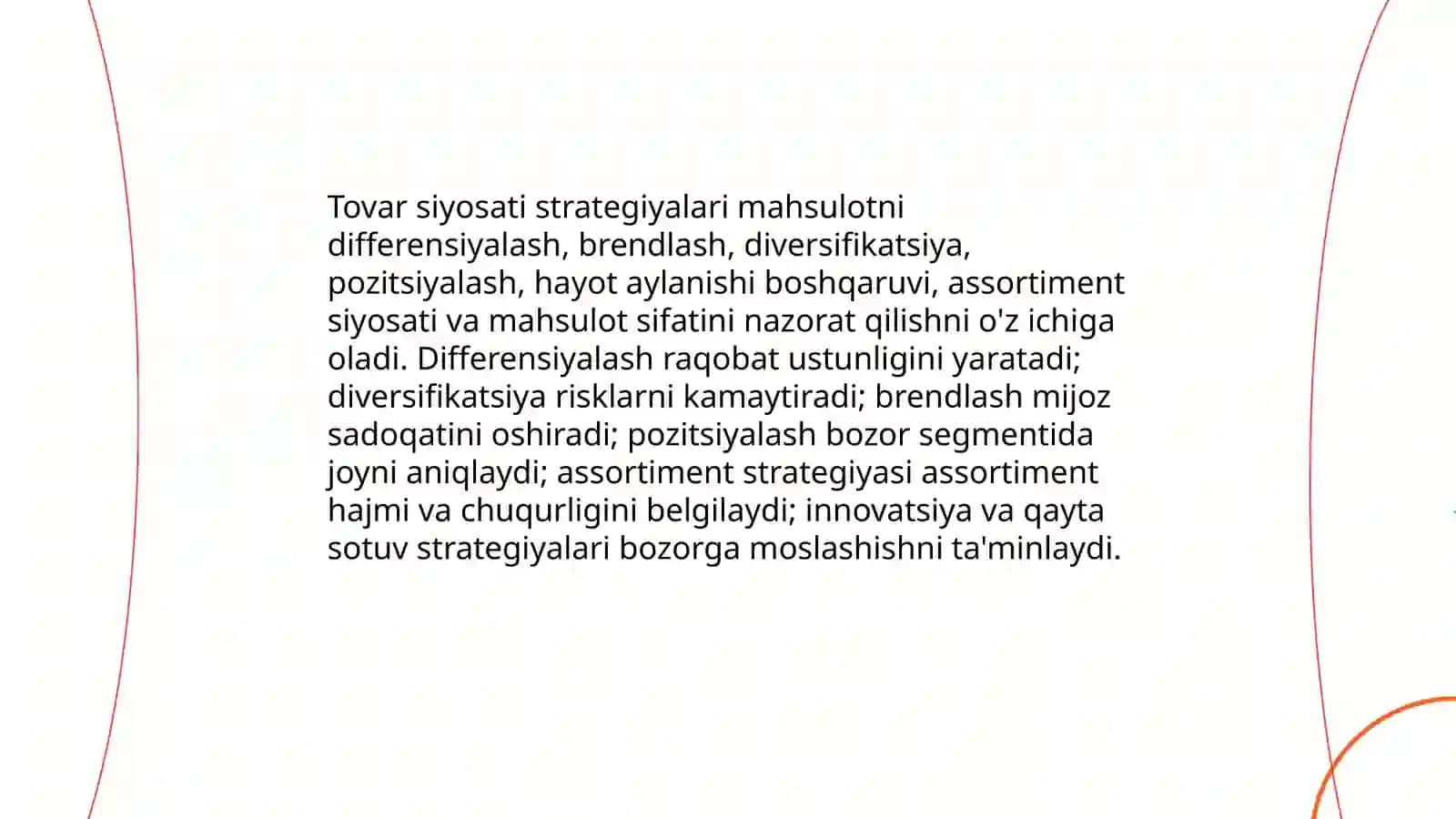 Tovar va tovar siyosati 4