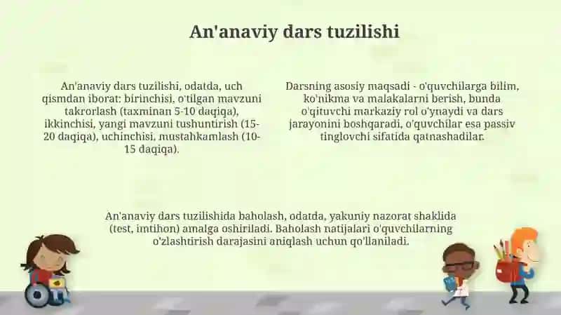 Darsni tashkil etish turlari 4