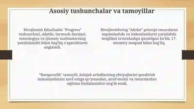 Rivojlanish falsafasi 4