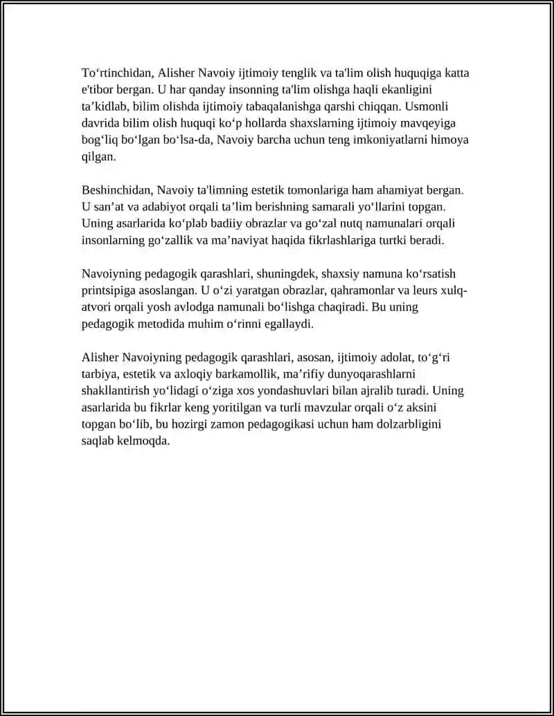 ALISHER NAVOIYNING PEDAGOGIK QARASHLARI 4