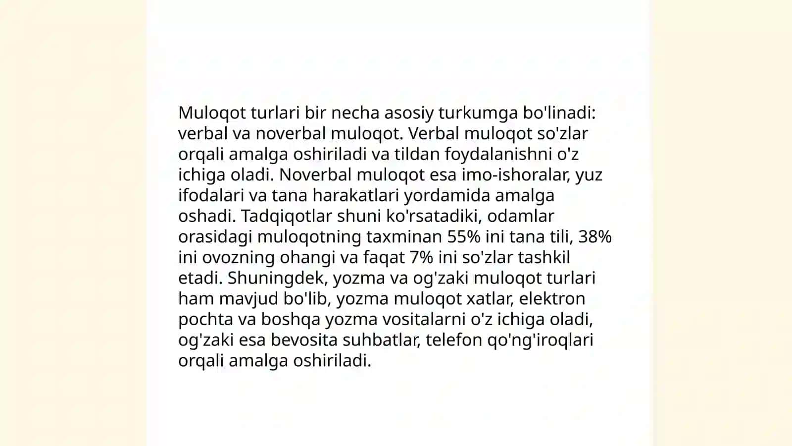 Muloqot va nutq va ularning izohlangan turlari 4