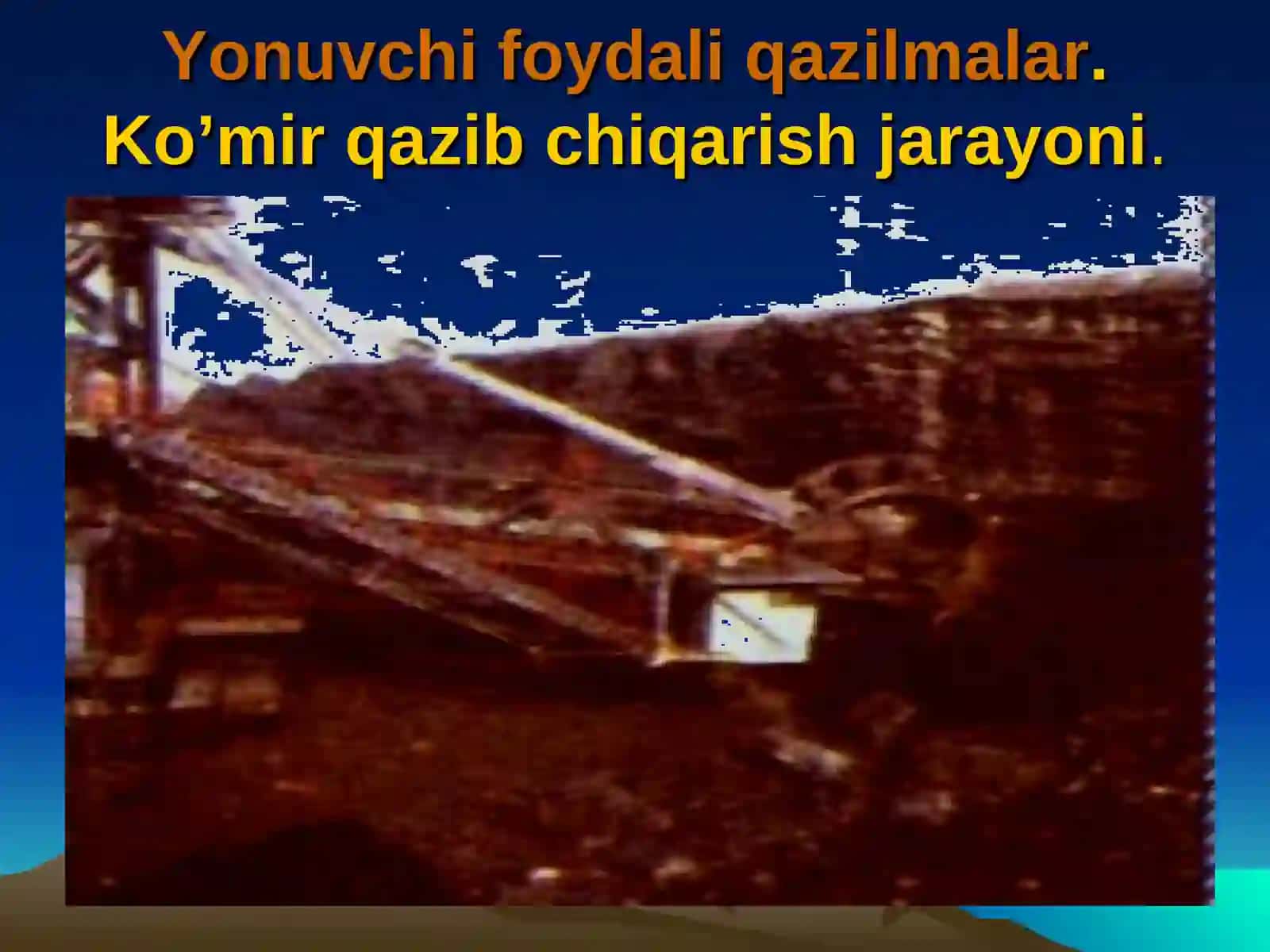 Ko’mir qazib chiqarish jarayoni 4