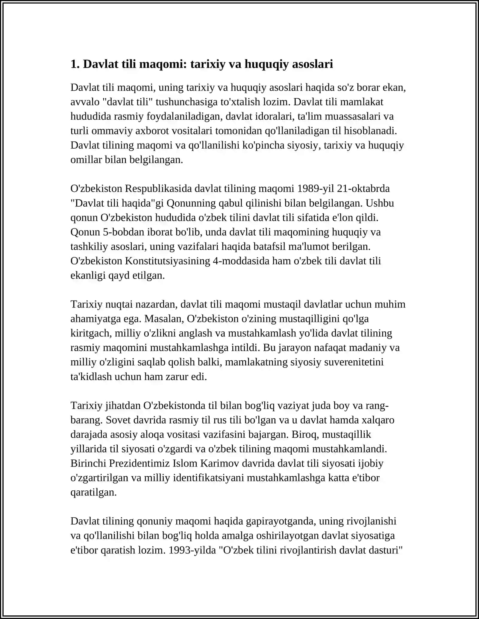HOZIRGI OZBEK ADABIY TILINING DAVLAT TILI 4