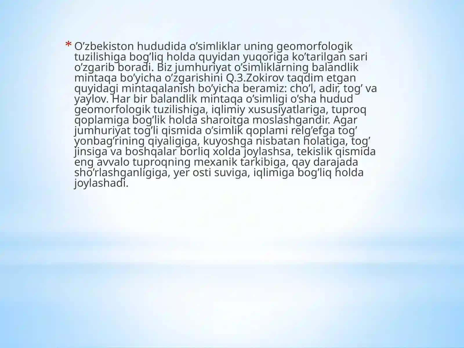 O'simliklar Geografik Tavsifi 4