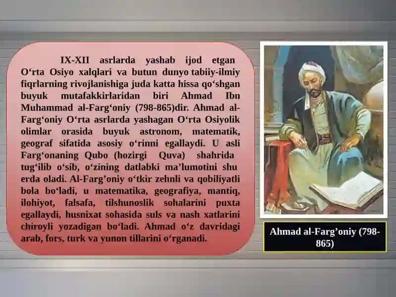Ahmad al- Farg’oniyning hayoti va faoliyati 4