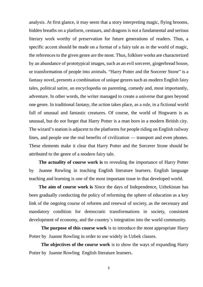 BRITISH FANTASY FICTION IN 20TH CENTURY (J.K.ROWLING) 4