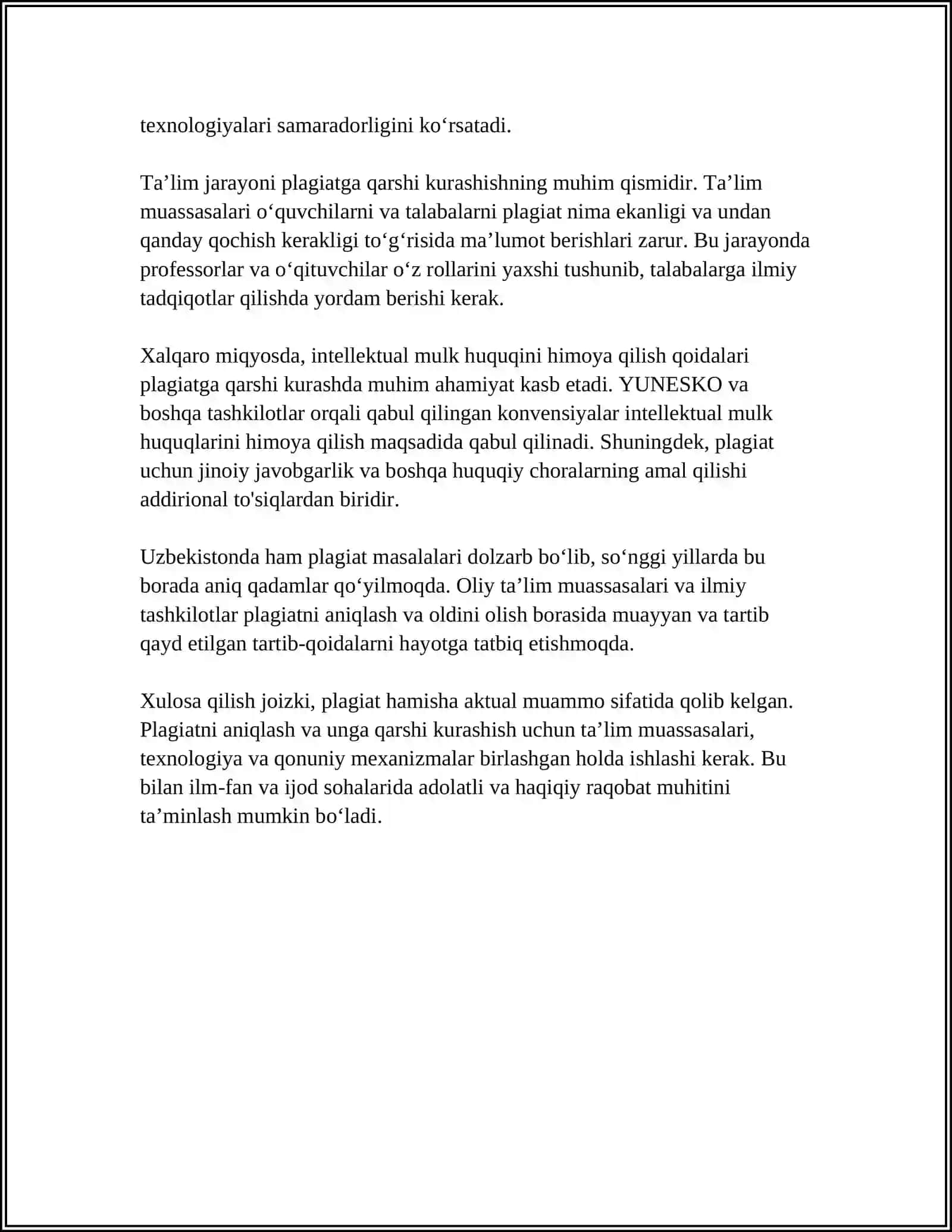 PLAGIAT VA UNING SALBIY OQIBATLARI 4