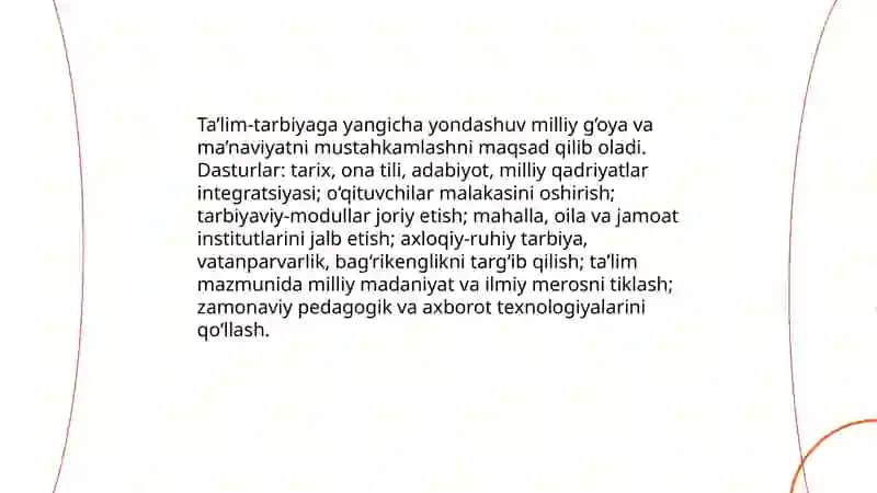 O’zbekiston mustaqilligi va ta’lim-tarbiyaga yangicha yondashuv 4