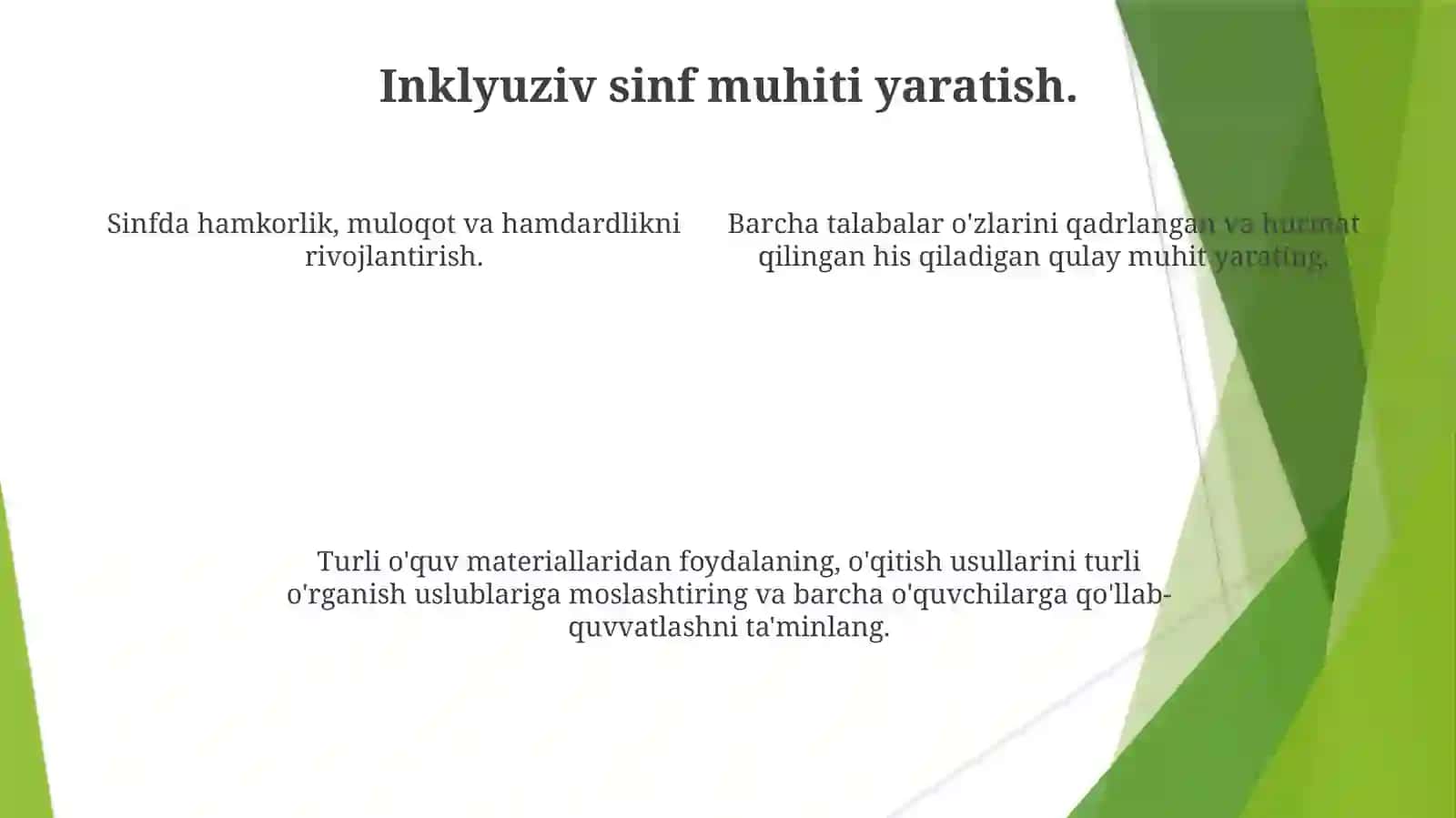 Inklyuziv ta'lim metodlari: tahlil va xususiyatlari 4