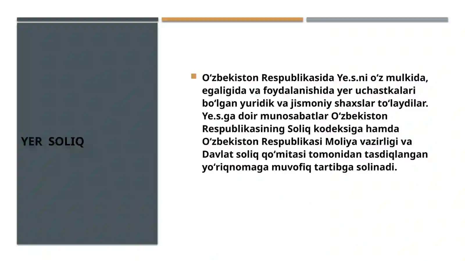 Yer solig’i stavkasi 4